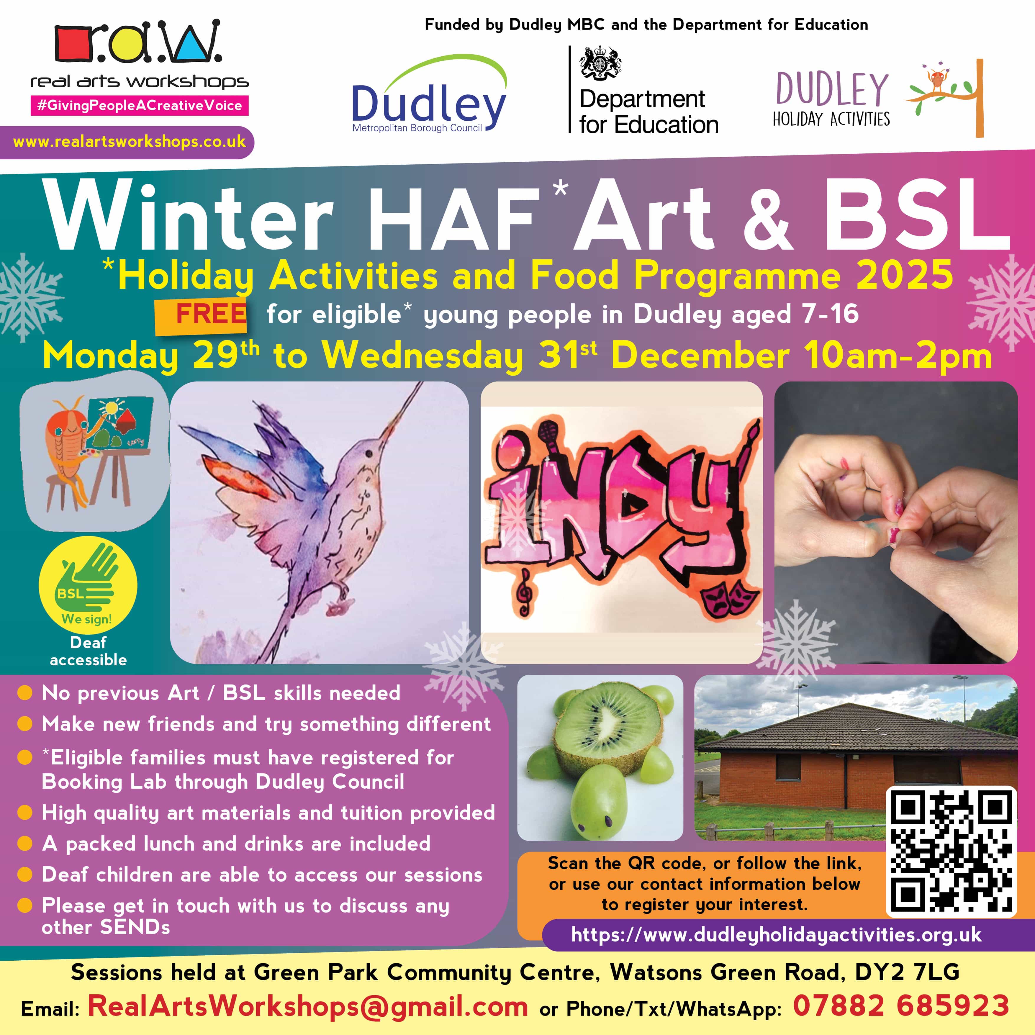 Green Park Community Centre - Winter HAF Art and BSL